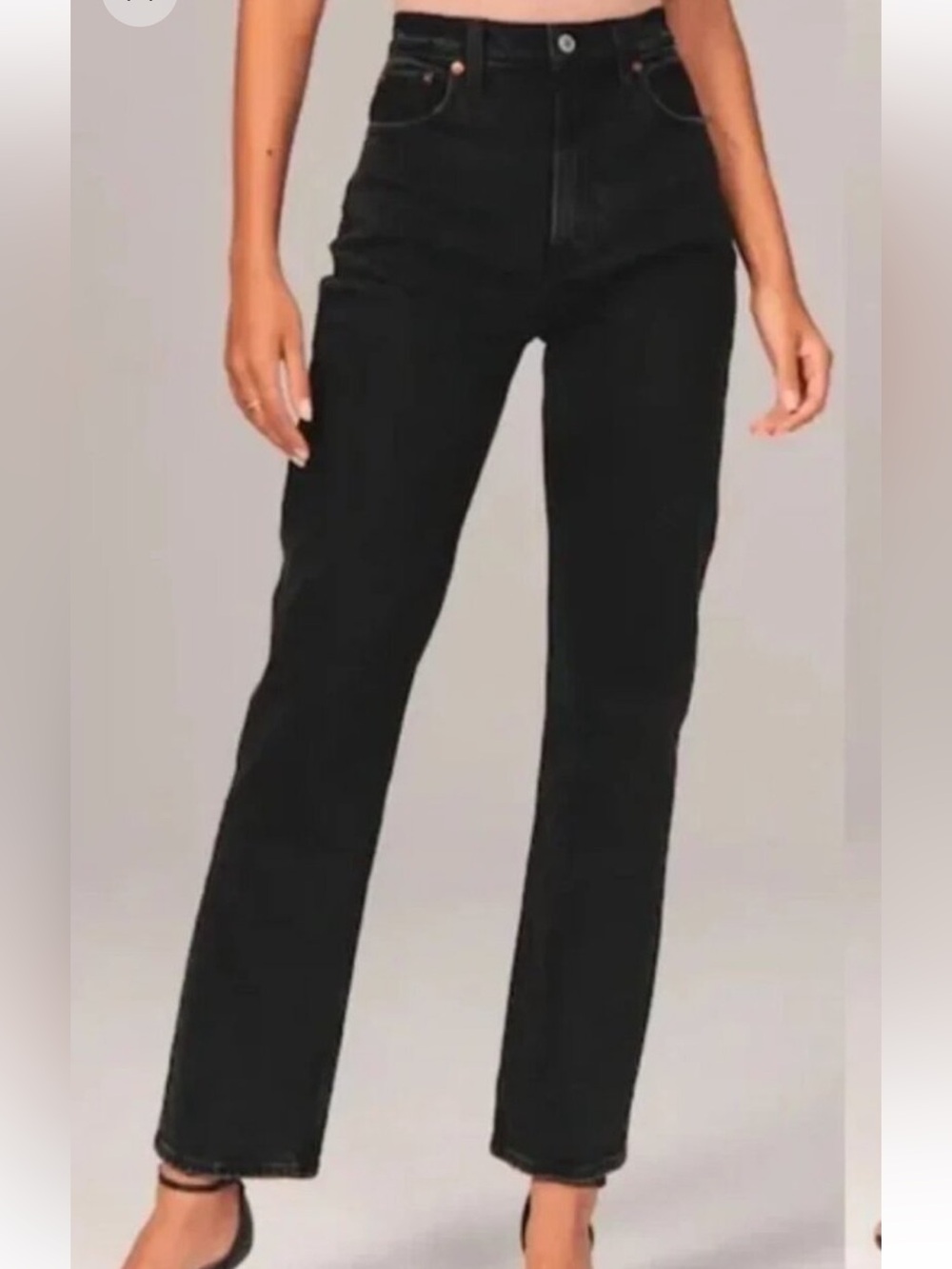 Abercrombie & Fitch Black The 90's Relaxed Ultra High Rise Jeans Women's 25 / 0R